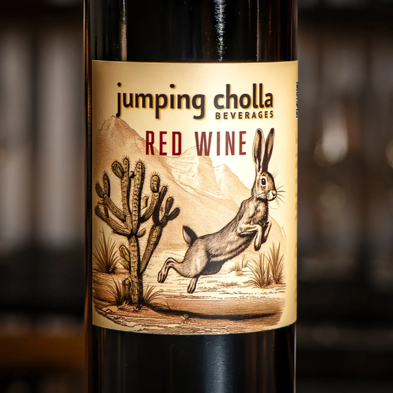 Jumping Cholla Red wine bottle 